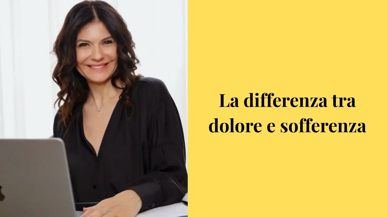 Grafica differenza tra dolore e sofferenza